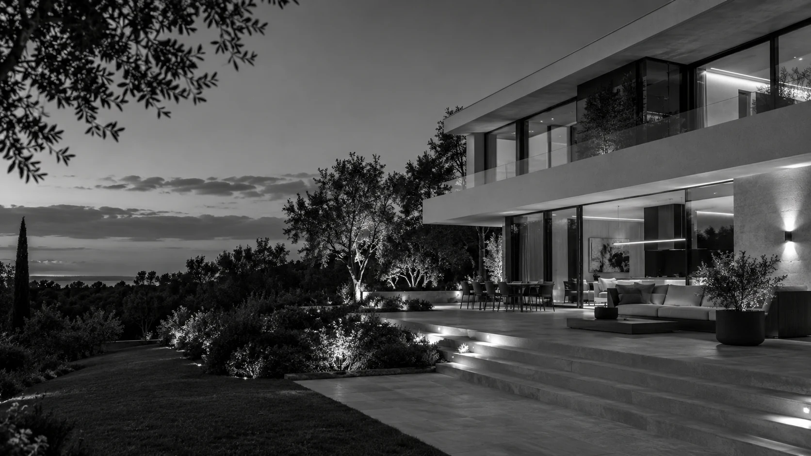 Illustrative contemporary residential architecture